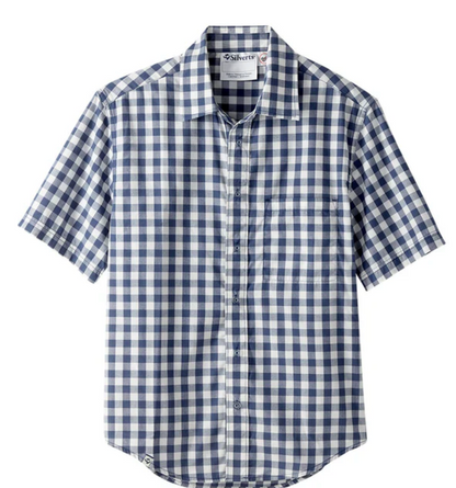 Camisa hombre manga corta con botones magnéticos.