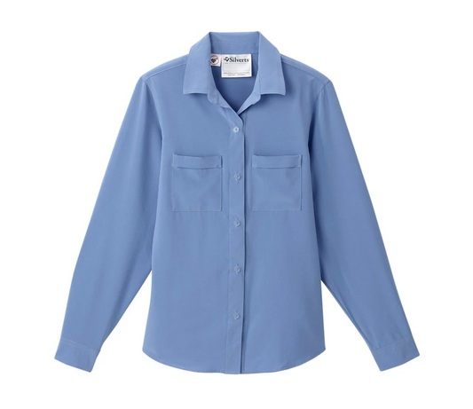Blusa mujer manga larga con botones magnéticos