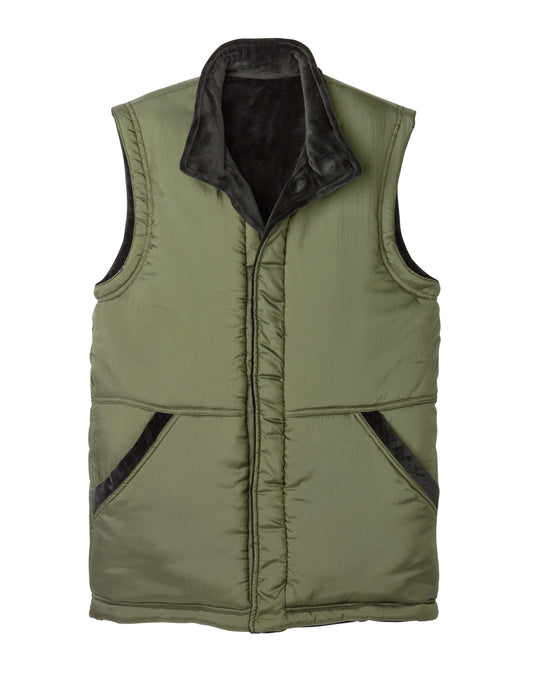 Parka sin mangas hombre reversible con botones magnéticos